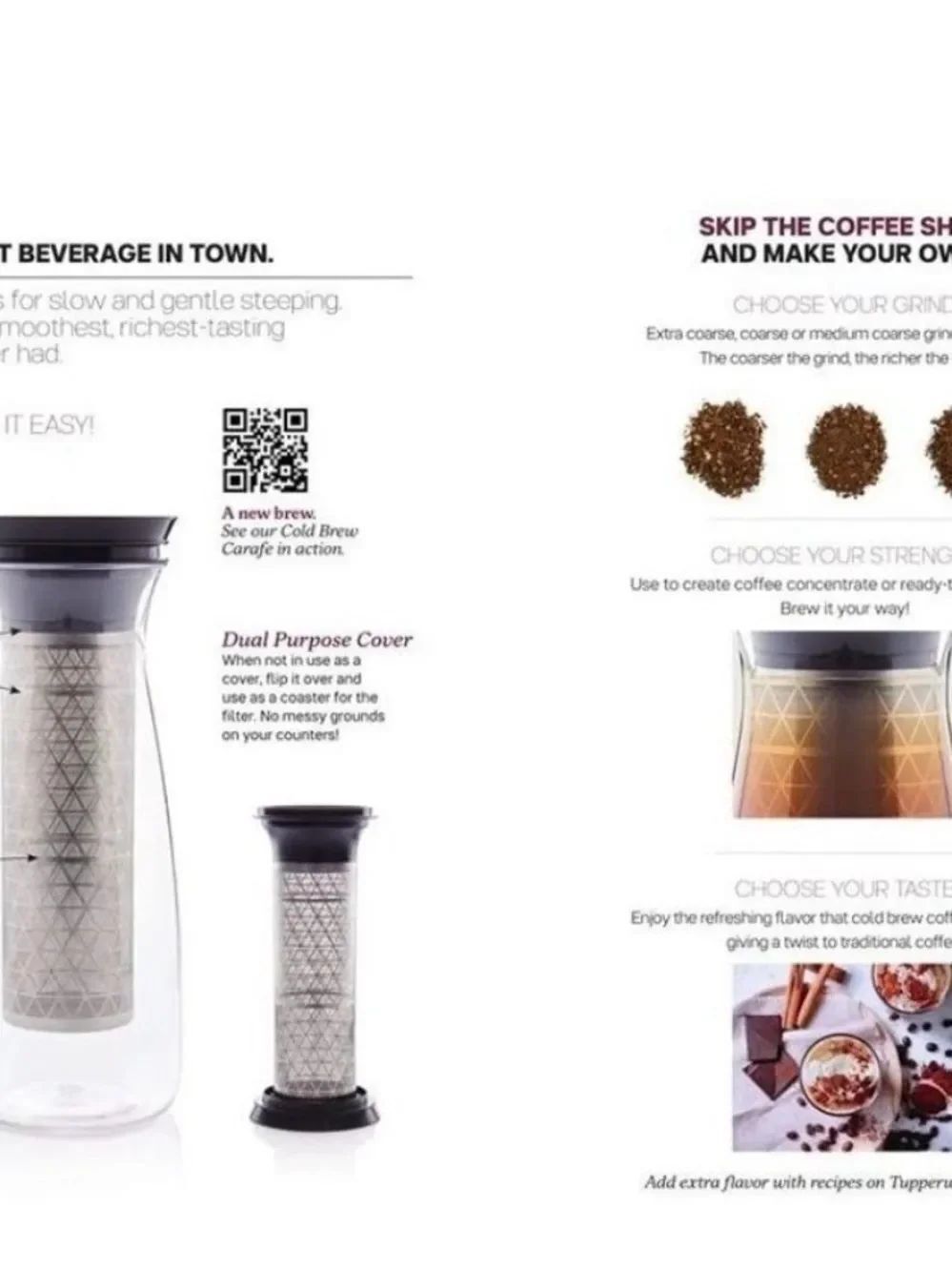 NIB Tupperware cold brew carafe - Picture 2 of 2